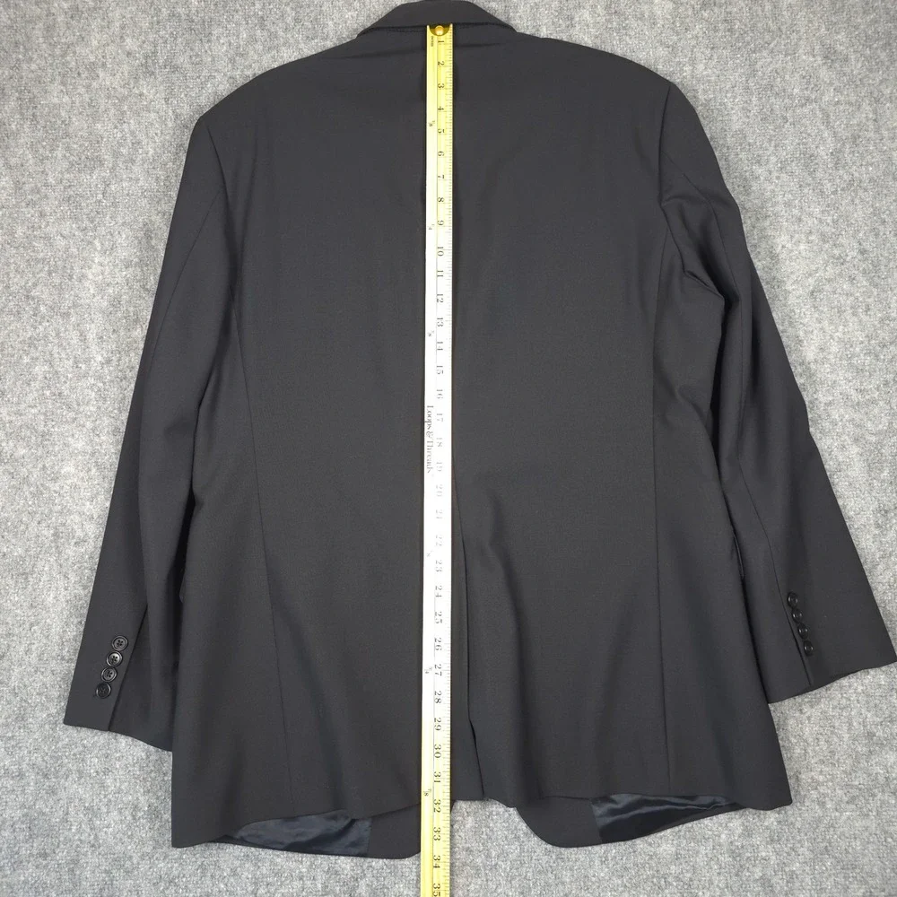 Brooks Brothers Blazer Mens 44R Wool Stretch Charcoal Grey Sport Coat Wedding